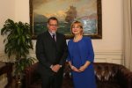 Saludos protocolares embajadora de la Unión Europea en Chile